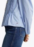 Blue Stripe Pleated Blouse  Girls