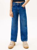 Blue Logo Embroidery Girlfriend Jeans  Girls