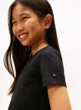 Black Tommy Sequins Short Sleeve Tee  Girls