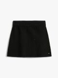 Black Sequin Rib-Knit A-Line Mini Skirt  Girls