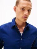 Blue Slim Fit Yarn Dyed Dobby Shirt  Men