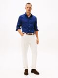 Blue Slim Fit Yarn Dyed Dobby Shirt  Men