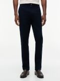 Blue Denton Straight Textured Chinos  Men