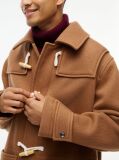 Brown Pure Wool Relaxed Duffel Coat  Men