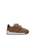 Brown Low Cut Velcro Sneaker  Kids Unisex