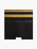 Gold 3-Pack Signature Metallic Logo Waistband Trunks  Men