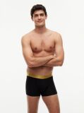 Gold 3-Pack Signature Metallic Logo Waistband Trunks  Men