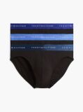 Blue 3-Pack Signature Logo Metallic Waistband Briefs  Men