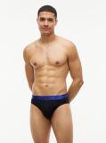Blue 3-Pack Signature Logo Metallic Waistband Briefs  Men