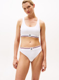 White TH Crest Ribbed Thong  Women