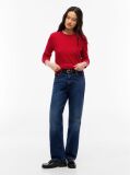Red Pure Wool Cable Knit Jumper  Women