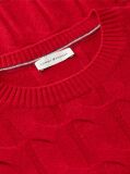 Red Pure Wool Cable Knit Jumper  Women