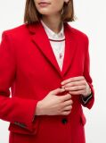 Red Manteco Wool Blend Slim Single Breasted Coat  Women