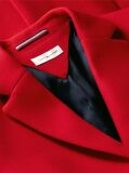Red Manteco Wool Blend Slim Single Breasted Coat  Women