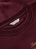 Red Logo Embroidery Relaxed Fleece Jumper  Women