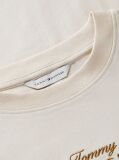 Beige Logo Embroidery Crew Neck T-Shirt  Women