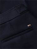 Blue Gold-Tone Button Slim Bootcut Trousers  Women