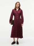 Red Jacquard Midi Shirt Dress  Women