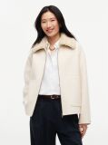Beige Double-Faced Wool Blend Relaxed Jacket  Women