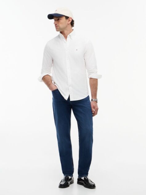 White Heritage Regular Fit Oxford Shirt  Men