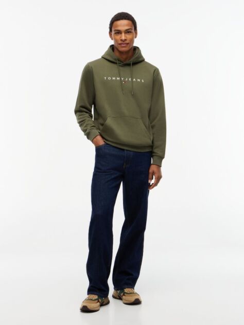 Green Regular Logo Hoody  Men