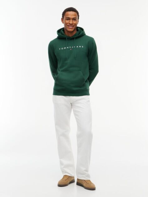 Green Regular Logo Hoody  Men