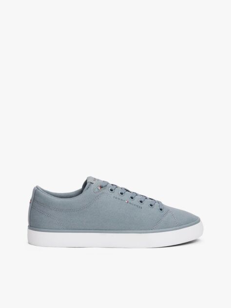 Grey Logo Patch Trainers  Men