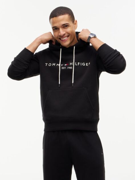 Black TOMMY LOGO HOODY  Men