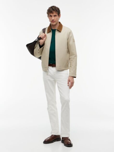 Green Cotton Cashmere Crew Neck Jumper  Men