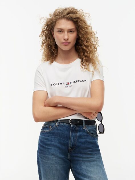 White ORGANIC COTTON T-SHIRT AND LOGO  Women