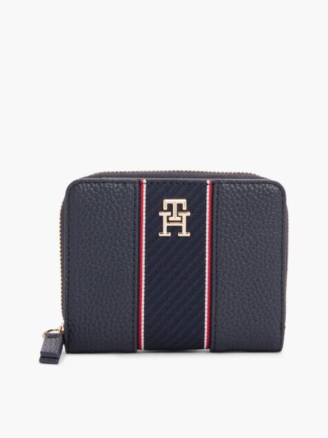 Blue TH Monogram Zip-Around Wallet  Women
