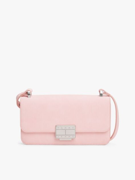 Pink Logo Plaque Flap Crossbody Bag  Women
