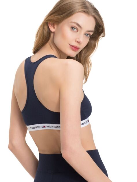 Blue Cotton Bralette Iconic  Women