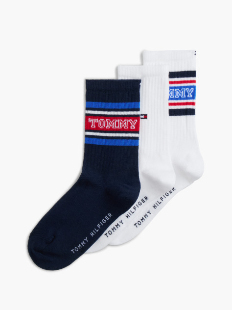 Multi 3-Pack Varsity Stripe Socks  Kids Unisex
