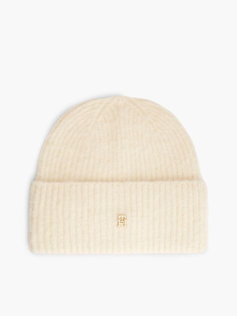 Beige Chic Beanie With Alpaca  Women