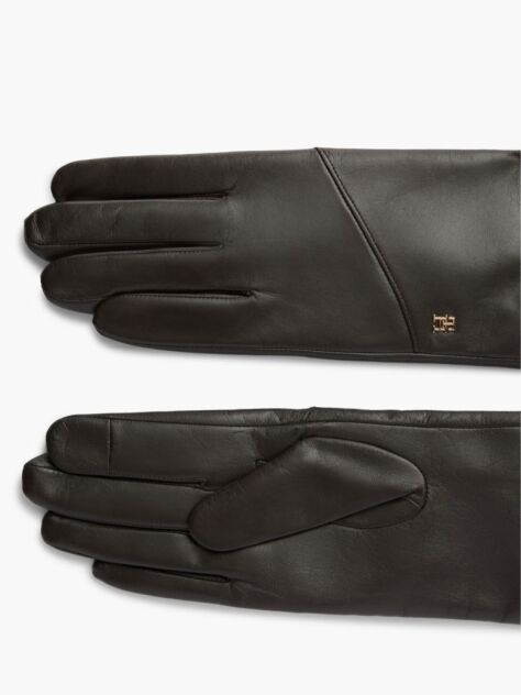 Brown Chic TH Monogram Leather Gloves  Women