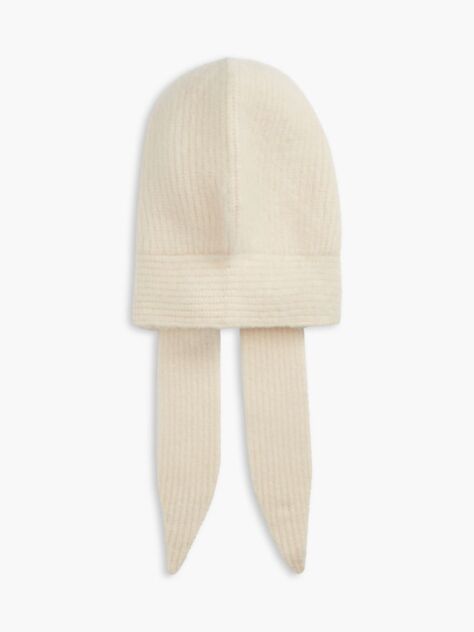 Beige Chic Knitted Hood With Alpaca  Women