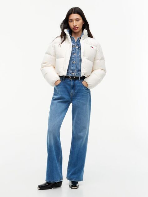 White Down Relaxed Alaska Puffer Jacket  Women