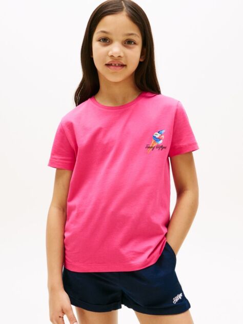 Pink Back Graphic T-Shirt  Girls