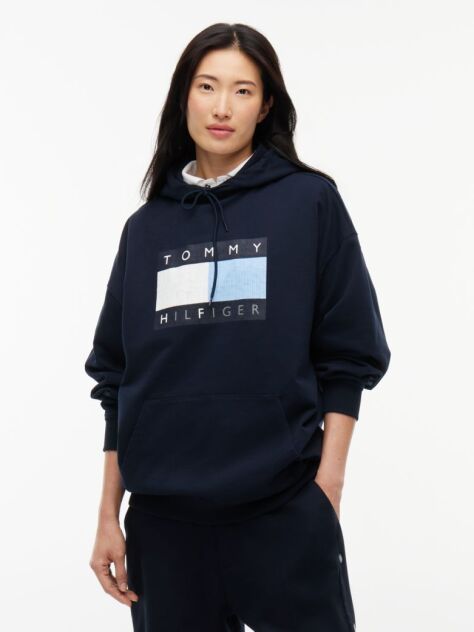 Blue Tommy Hilfiger x FRGMT Relaxed Drawstring Hoody  Men