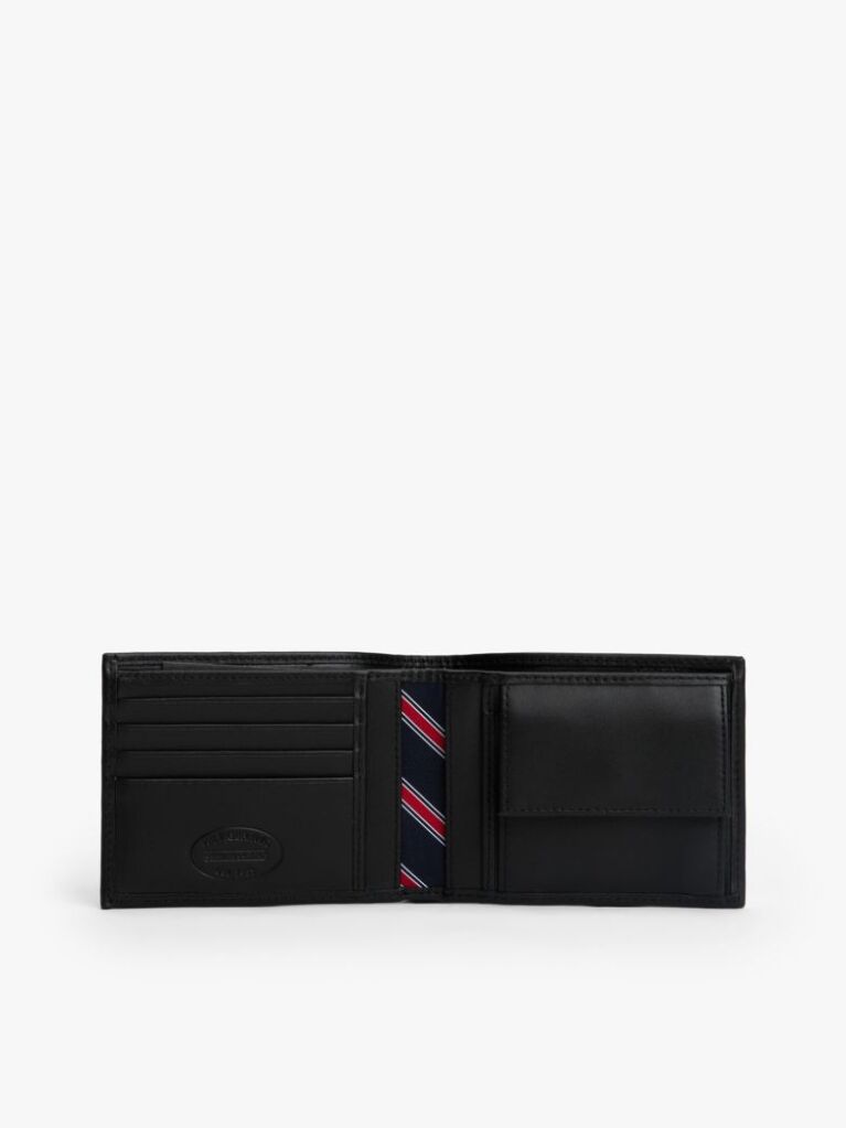 Black Leather Wallet and Key Fob Gift Set  Men
