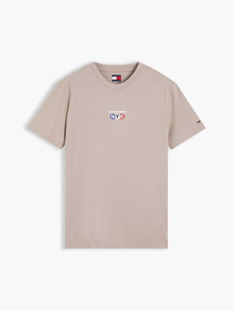 Brown Logo Graphic Slim Crew Neck T-Shirt  Men