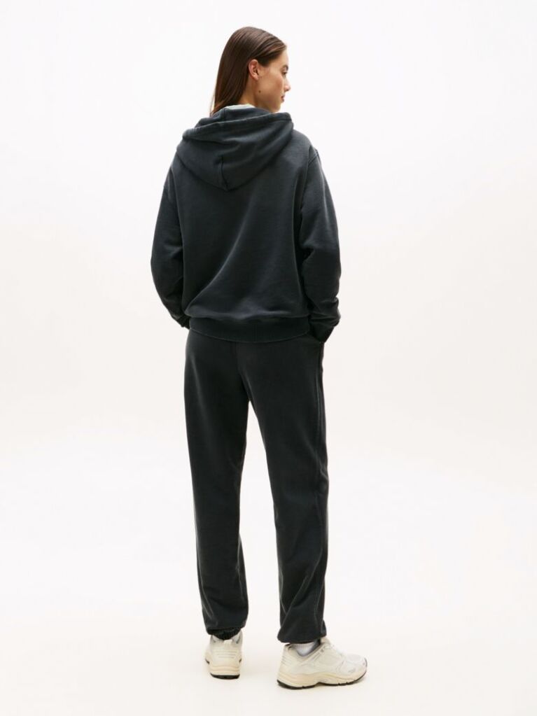 Black Crest Flag Hoodie  Women