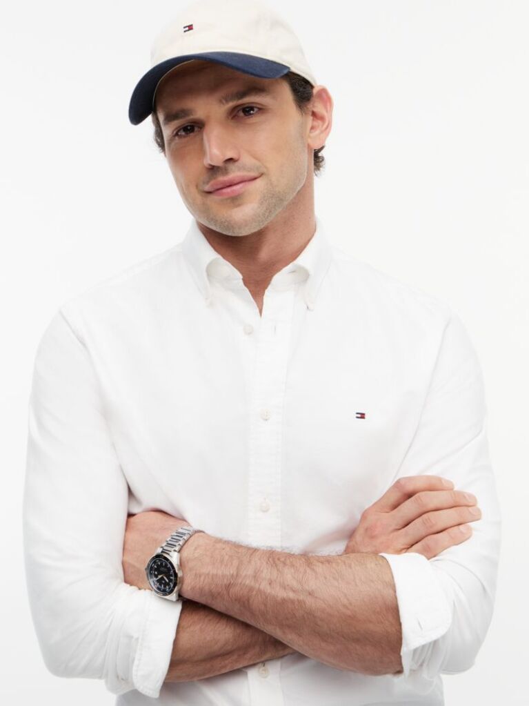 White Heritage Regular Fit Oxford Shirt  Men