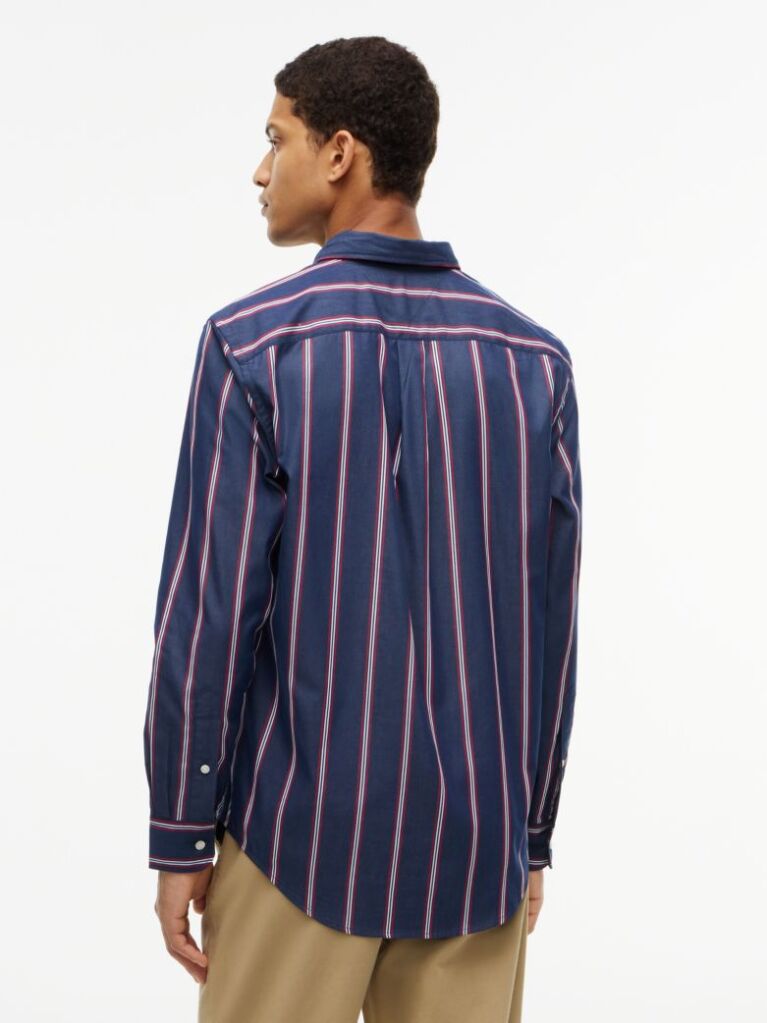 Multi Regular Fit Flex Stripe Poplin Shirt  Men
