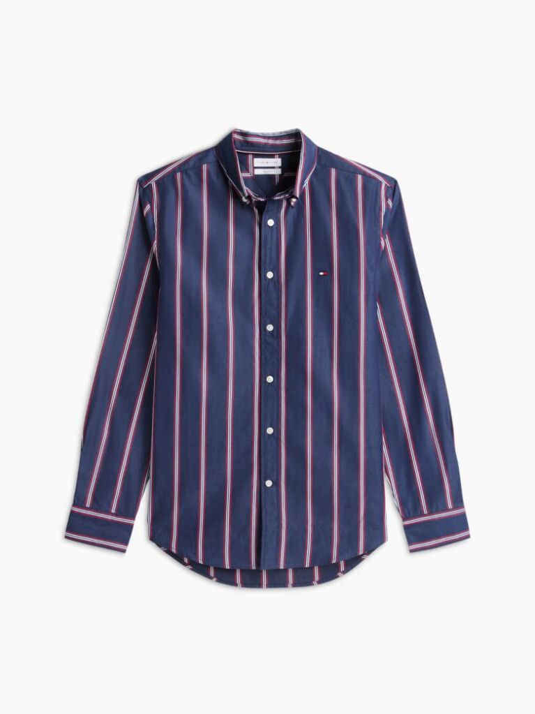 Multi Regular Fit Flex Stripe Poplin Shirt  Men