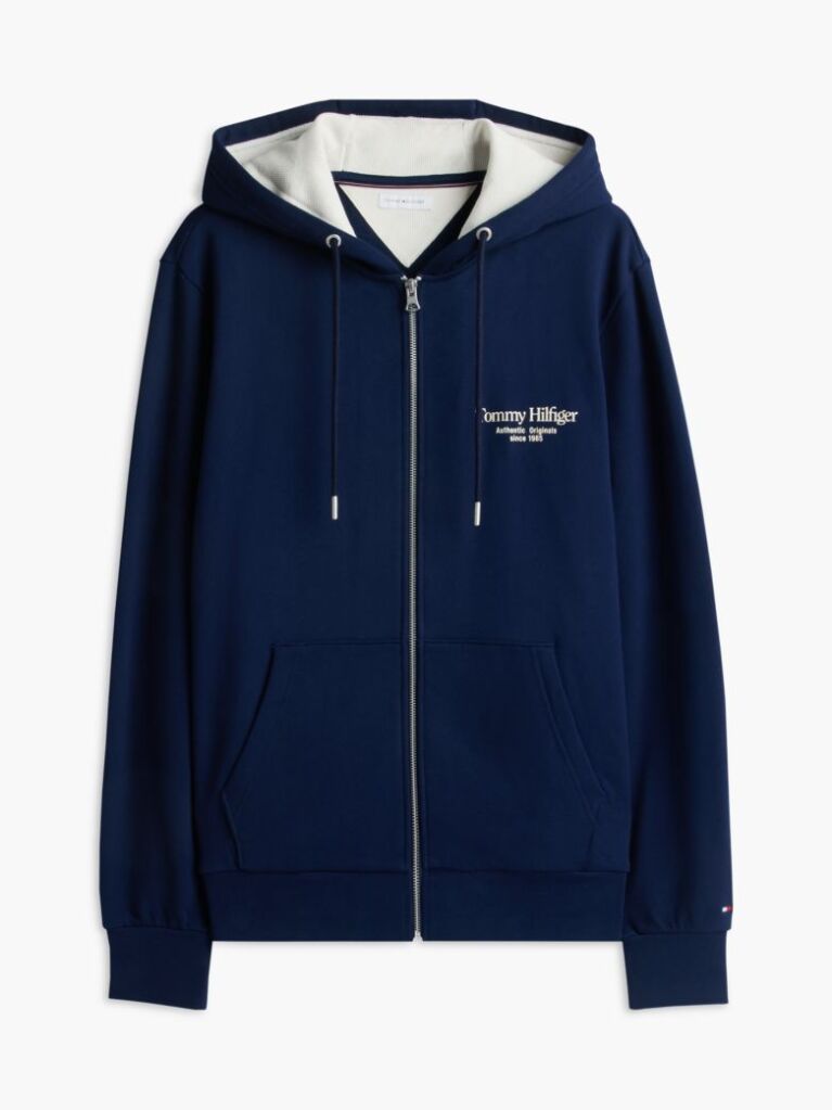 Blue Back Graphic Terry Zip-Thru Hoody  Men
