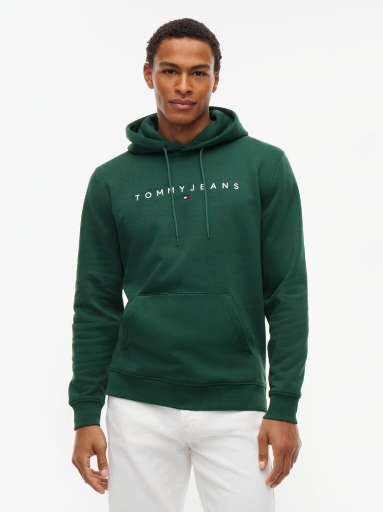 Green Regular Logo Hoody  Men
