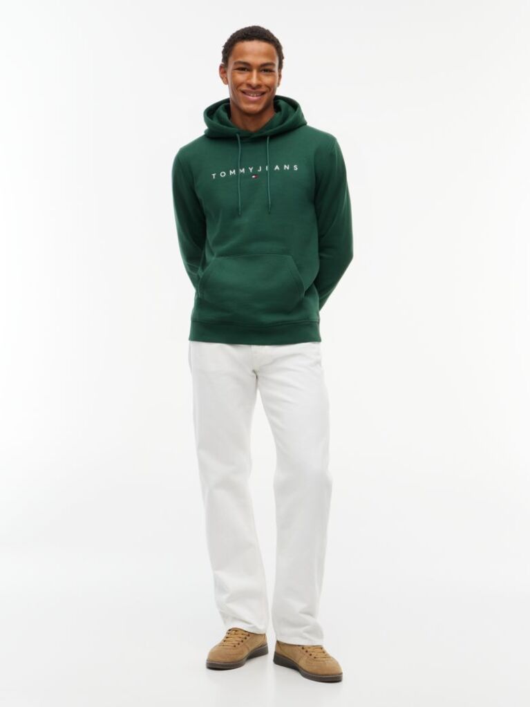 Green Regular Logo Hoody  Men