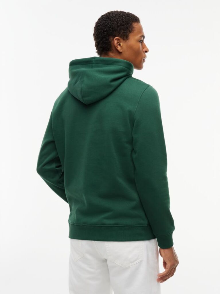 Green Regular Logo Hoody  Men